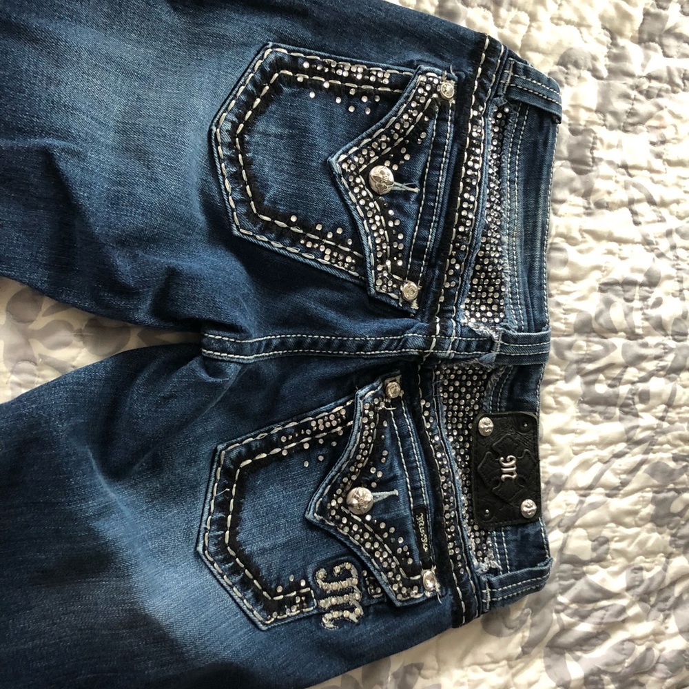 Miss Me Jeans. Size 28&27. 4 Boot cut & 1 skinny